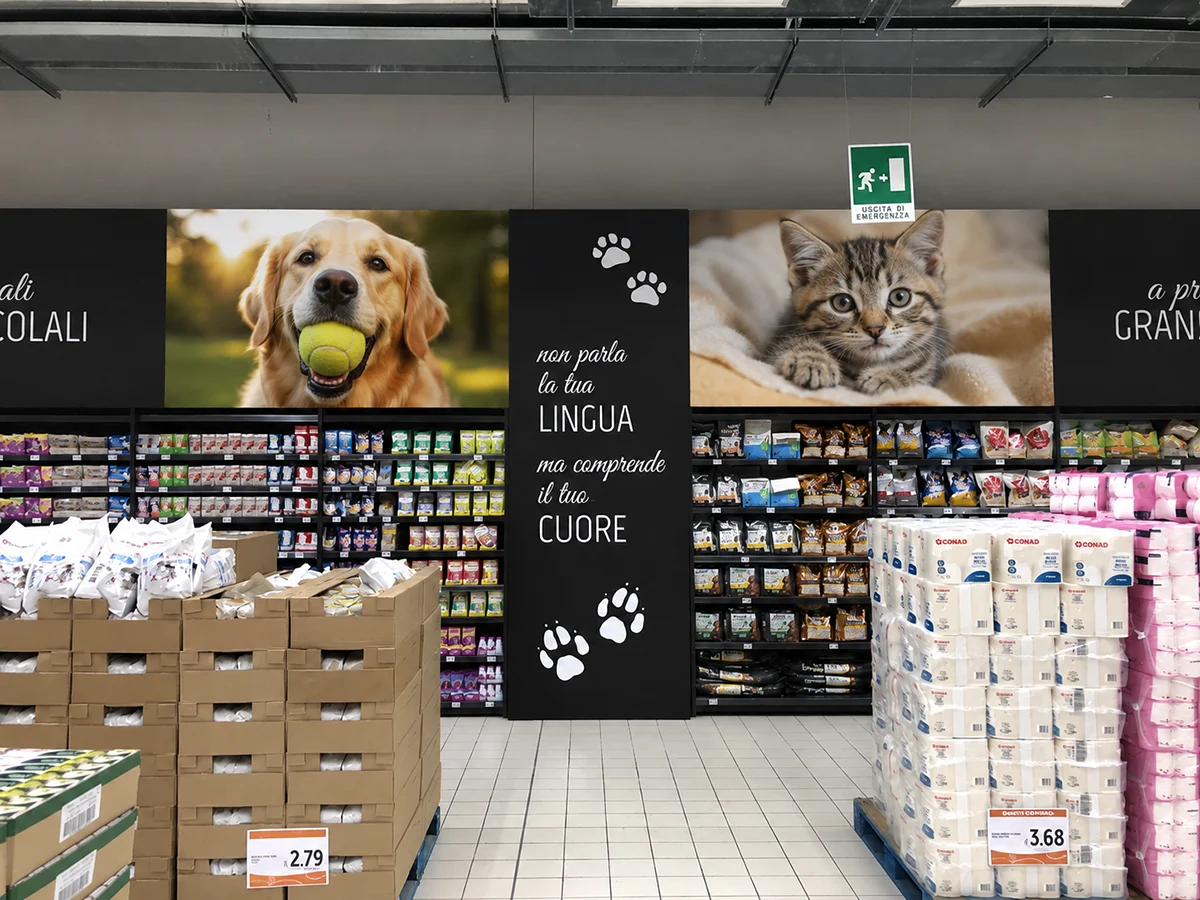 Ambientazione Perimetrale per la GDO e il Retail eticam Contenitori Hobo acrilico